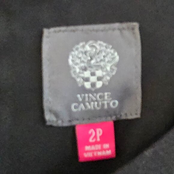 Vince Camuto Black Crepe A-Line Dress - Picture 6 of 11